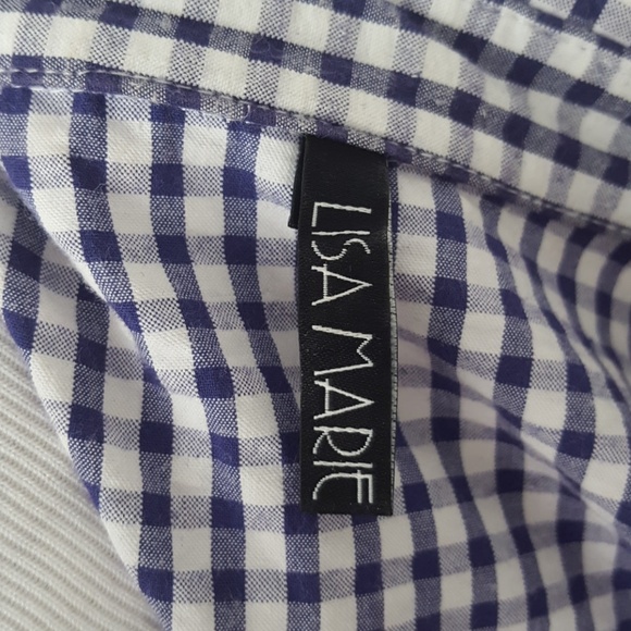 SOLD    Lisa Marie Fernandez Gingham Shirt Dress - Picture 6 of 8